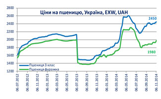 Огляд ринків зернових та олійних культур станом на 7 листопада 2014 року